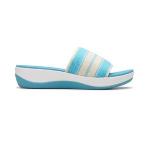 Clarks Arla Hollis Sandals Womens 8 Blue Cloudsteppers Slide Shoes
